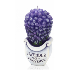 ŚWIECA BOUTIQUE LAVENDER BUKIET  W FOLII