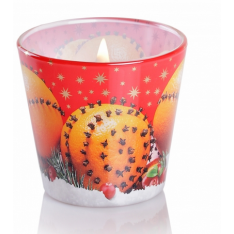 ŚWIECA ZAPACHOWA W SZKLE CHRISTMAS ORANGE - GOŻDZIK