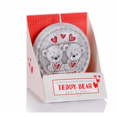 ŚWIECA TEDDY BEAR DYSK 75 mm BIAŁY