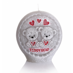 ŚWIECE TEDDY BEAR DYSKI 75 mm - BOX 20 SZTUK MIX