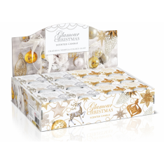 ŚWIECA ZAPACHOWA W SZKLE GLAMOUR CHRISTMAS 115g