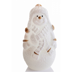 ŚWIECA SNOWMAN 130 mm ZŁOTY