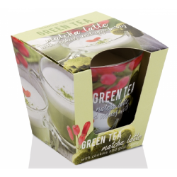 ŚWIECA ZAPACHOWA W SZKLE GREEN TEA PUDDING 115