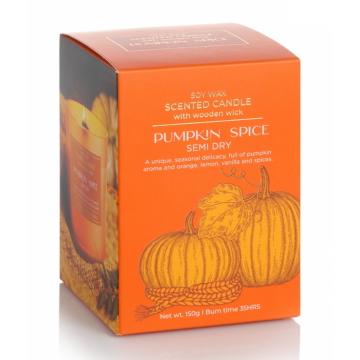 Świeca zapachowa PUMPKIN SPICE w eleganckim kartoniku